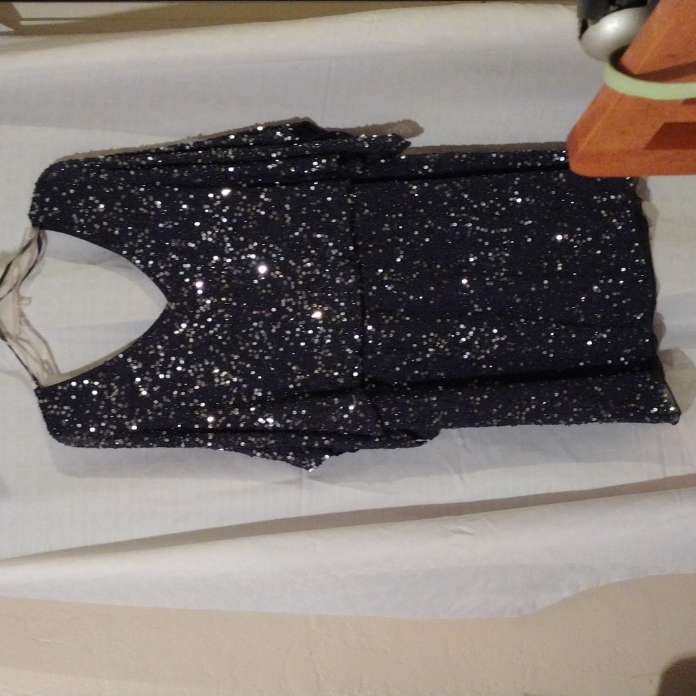Sparkly elegant sequin bead Pisarro Nights cocktail dress Size 12